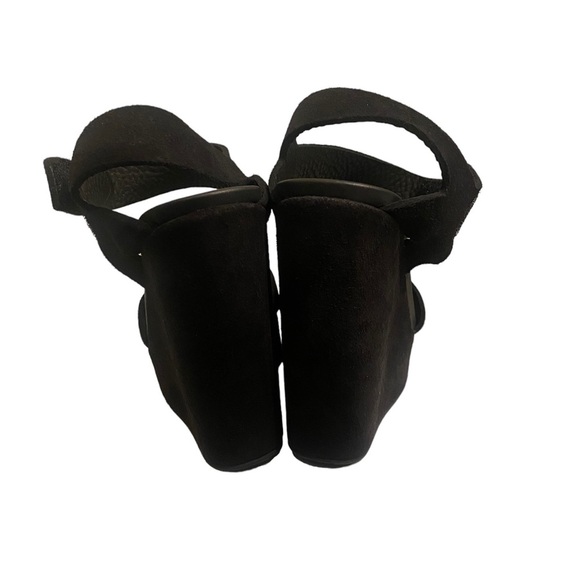 Pedro Garcia Tandy Wedge Sandals Black Suede 37 41 BNIB - Picture 3 of 6